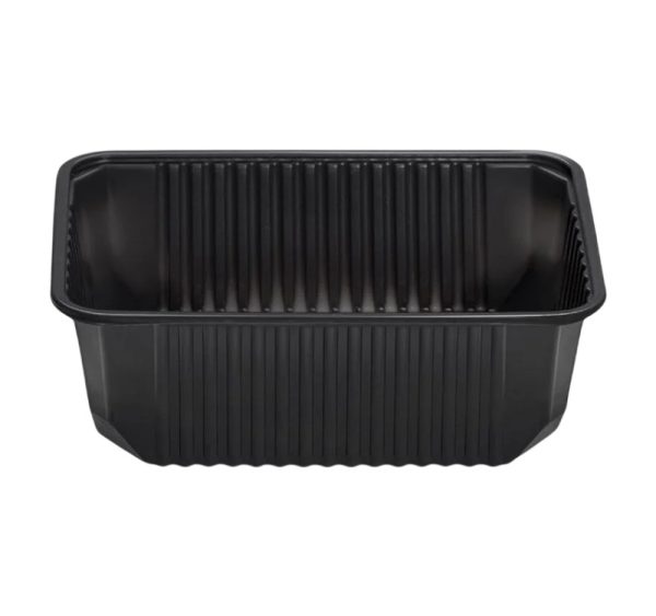 Posuda PP 1000 ml 180x130x65 mm crna, bez poklopca [50 kom/pak]