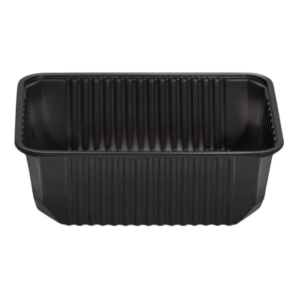 Posuda PP 1000 ml 180x130x65 mm crna, bez poklopca [50 kom/pak]