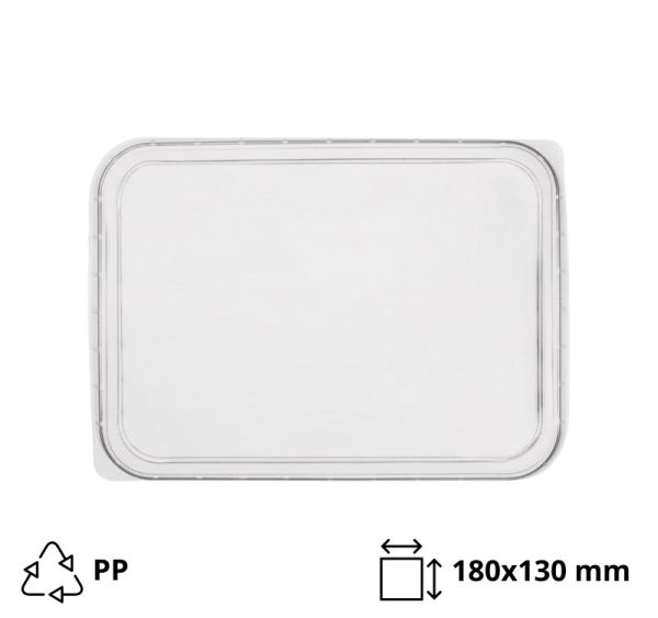 Poklopac PP 180×130 mm proziran [50 kom/pak]