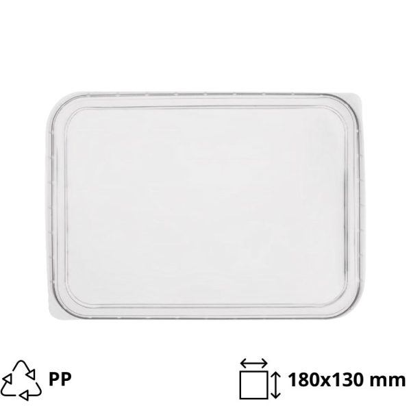 Poklopac PP 180×130 mm proziran [50 kom/pak]