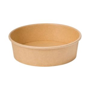 Papirnata posuda 1100 ml d=165 mm h=60 mm kraft bez poklopca 50 kom