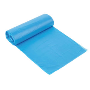 Vreća za smeće LLDPE/reciklat 120 l 70×110 cm 34 my plava 25 kom/rol [10 kom/pak]