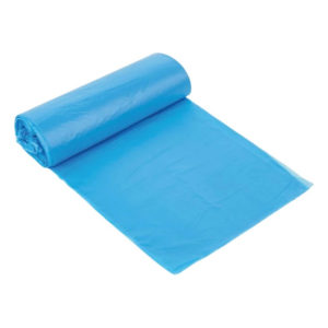 Vreća za smeće LLDPE/reciklat 120 l 70×110 cm 34 my plava 25 kom/rol