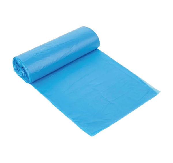 Vreća za smeće LLDPE/reciklat 120 l 70×110 cm 34 my plava 25 kom/rol