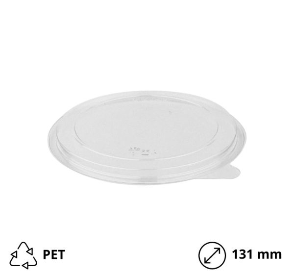 Ravni poklopac PET d=131 mm proziran [20 kom/pak]