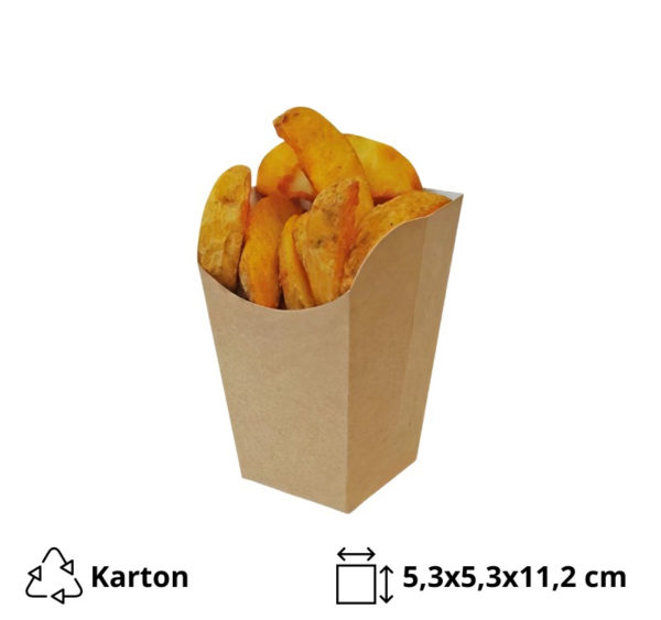 Kutija ECO Snack Cup M 53х53х112 mm kraft
