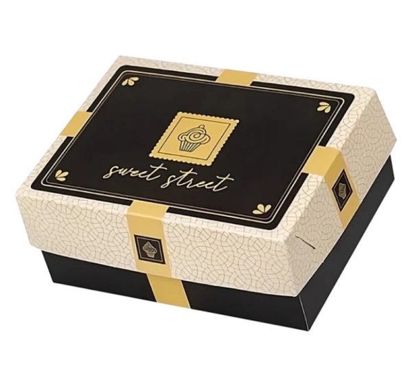 Kutija s poklopcem za desert 30x30x10 cm Sweet Street [14 kom/pak]