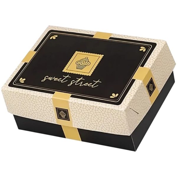 Kutija s poklopcem za desert 30x30x10 cm Sweet Street [14 kom/pak]
