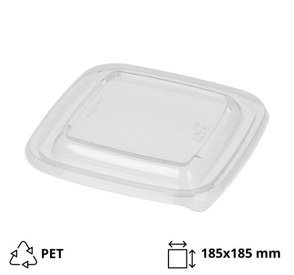 Pokrov PET 185×185 mm prozoren 50 kom