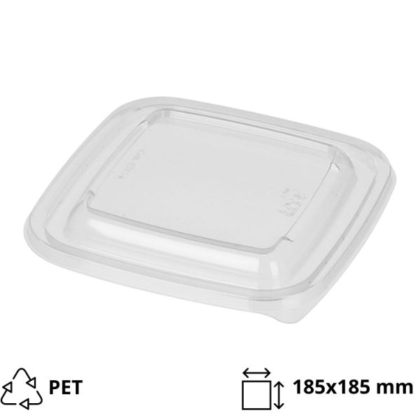 Pokrov PET 185×185 mm prozoren 50 kom