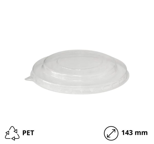 Poklopac PET za posudu papirnatu 550 ml d=143 mm 50 kom