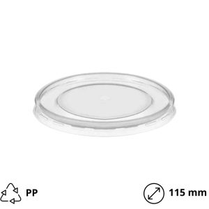 Poklopac PP za posudu 500/750/900 ml d=115 mm 25 kom