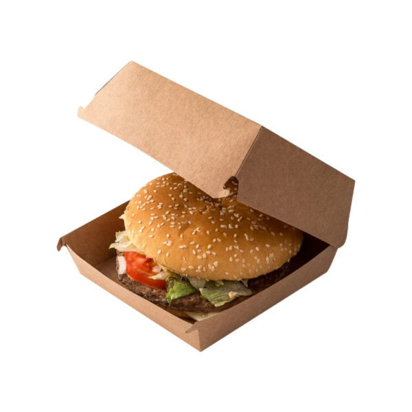 Kutija za hamburger 170x170x80 mm kraft/kraft 100 kom