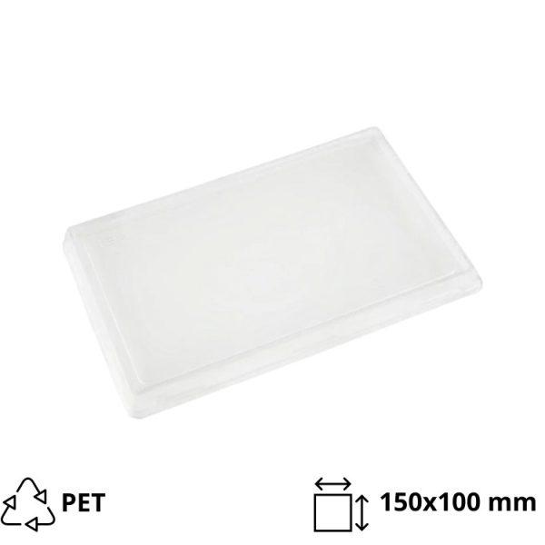 Poklopac PP za papirnatu posudu 750 ml 150×100 mm proziran 50 kom