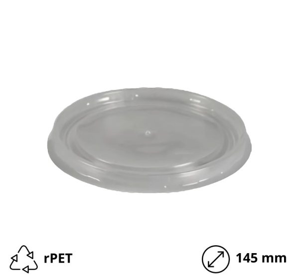 Poklopac rPET za posudu 750 (850) ml d=145 mm 50 kom