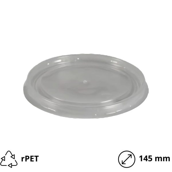 Poklopac rPET za posudu 750 (850) ml d=145 mm 50 kom