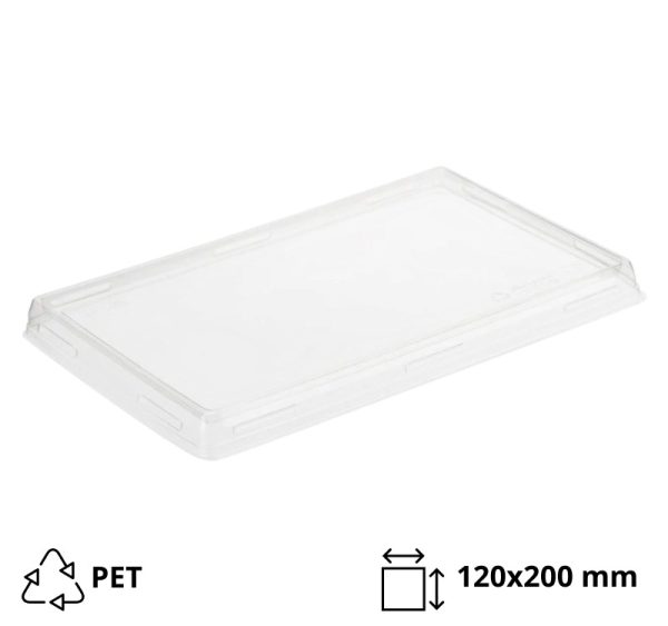 Poklopac za posudu OneClick 800 ml 120x200mm, prozoren,raven 50 kom