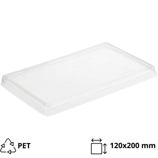 Poklopac za posudu OneClick 800 ml 120x200mm, prozoren,raven 50 kom