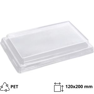 Poklopac za posudu OneClick 800 ml 120x200mm, prozoren, h=20 mm 50 kom