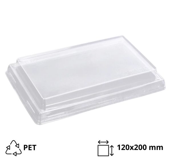 Poklopac za posudu OneClick 800 ml 120x200mm, prozoren, h=20 mm 50 kom