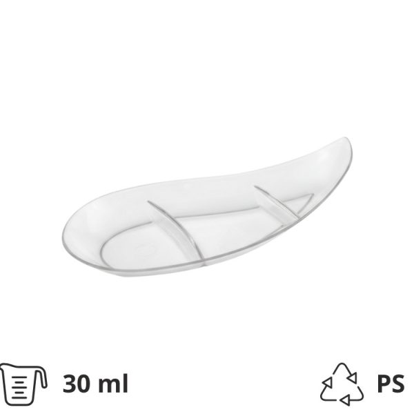 Fingerfood posudica PS 30 ml 120 mm Zarez prozirna 50 kom