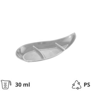 Fingerfood posudica PS 30 ml 120 mm Zarez prozirna 50 kom