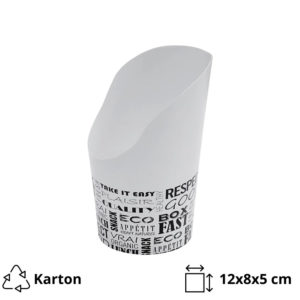 Kutija ECO Snack 120x80x50 mm Black&White 50 kom