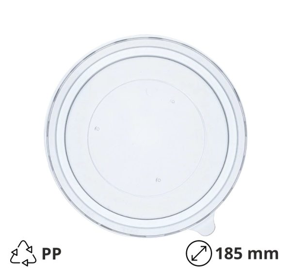 Poklopac PP za posudu papirnatu 1300 ml d=185 mm 50 kom