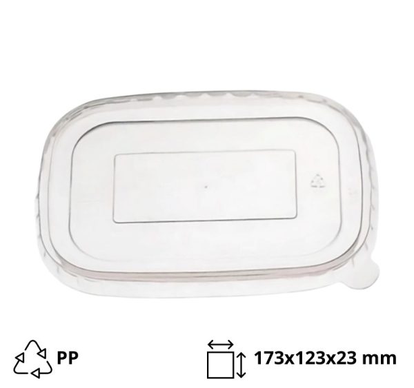 Poklopac PP za posudu 750/1000 ml 173х123х23 mm 50 kom