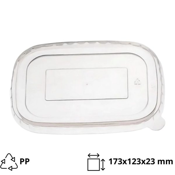 Poklopac PP za posudu 750/1000 ml 173х123х23 mm 50 kom