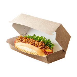 Kutija za hamburger/hotdog 260х100х60 mm kraft 50 kom