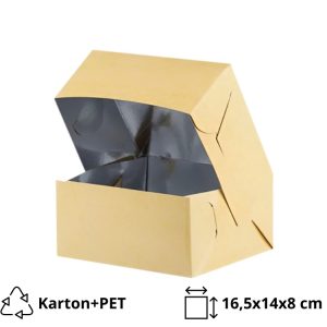 Papirnata kutija 16,5х14х8 cm kraft [12 kom/pak]