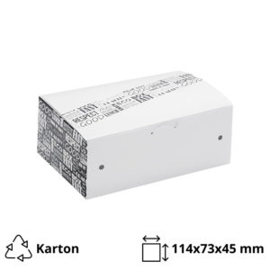 Papirnata posuda 114x73x45 mm, Black&White 50 kom