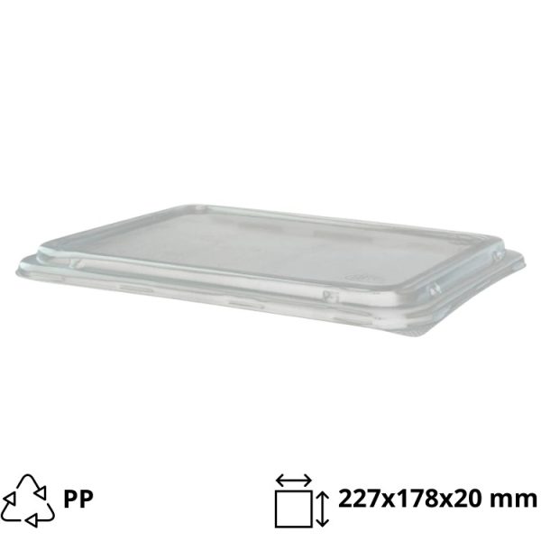 Pokrov za posodico PP 227×178 mm prozoren 50 kom