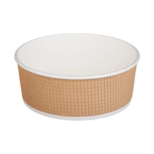 Papirnata posuda Tambien ECO 1090 ml d=166 mm h=65 mm kraft, točkasta, bez poklopca [25 kom/pak]