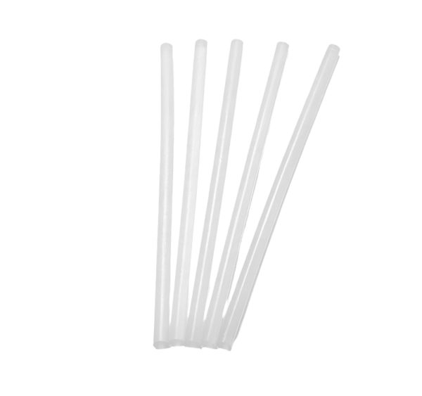 Slamice plastične d=12 mm l=240 mm prozirna 125 kom/pak