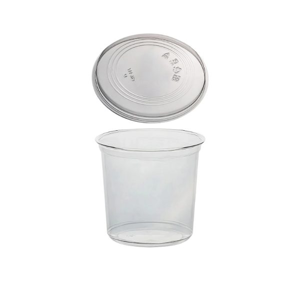 Posuda PET 500ml DELI d=117mm, h=75mm prozorna, sa poklopcem, 50 kom (komplet)