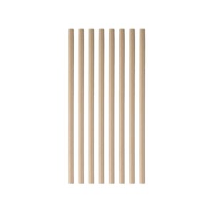 Slamke papirnate d=8mm h=210mm KRAFT 500 kos/pak