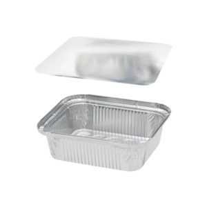 Alu posuda za poklopcem 435 ml 146x121x40 mm 100 kom