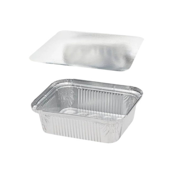 Alu posuda za poklopcem 435 ml 146x121x40 mm 100 kom