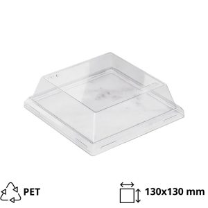 Papirnata posuda 550 ml OneClick kraft/crna 130×130 mm, h=45 mm (komplet)
