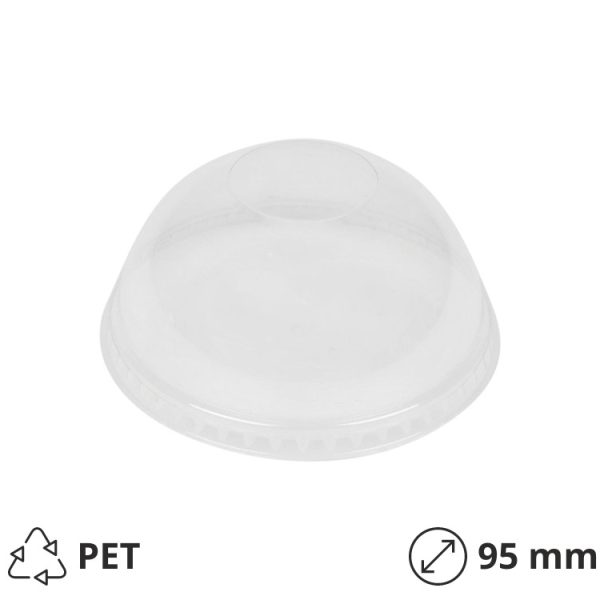 Poklopac kupola bez rupe PET d=95 mm 100 kom