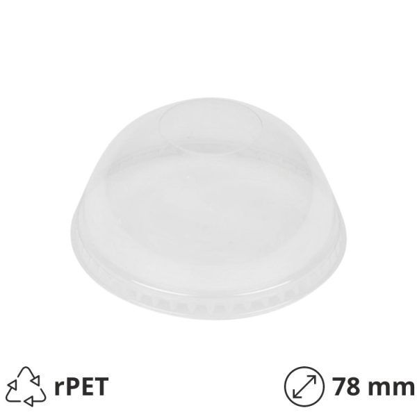 Poklopac kupola bez rupa rPET d=78 mm  50 kom