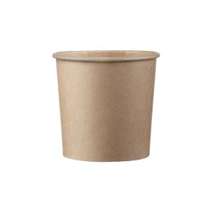 Papirnata posuda 340 ml d=90 mm h=85 mm kraft 50 kom