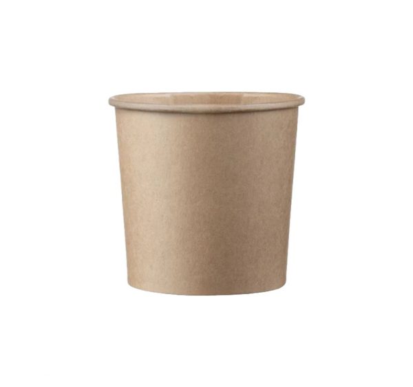 Papirnata posuda 340 ml d=90 mm h=85 mm kraft 50 kom