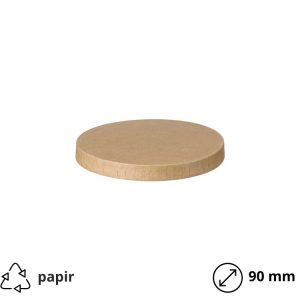 Poklopac papirnati d=90 mm kraft 50 kom