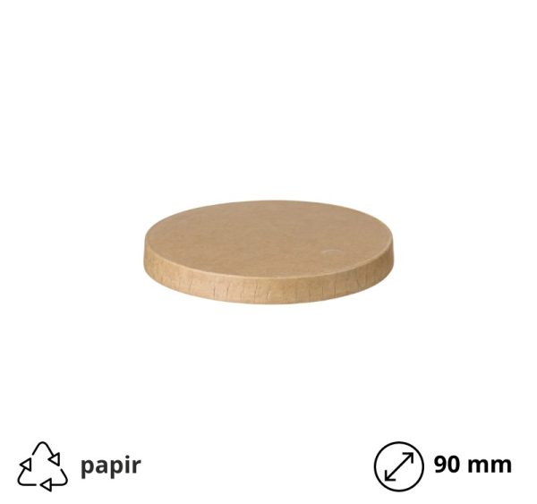 Poklopac papirnati d=90 mm kraft 50 kom