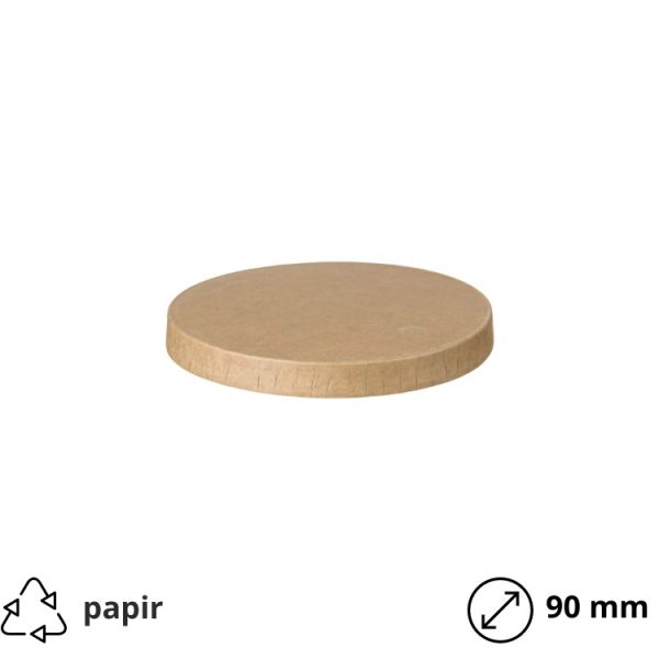 Poklopac papirnati d=90 mm kraft 50 kom
