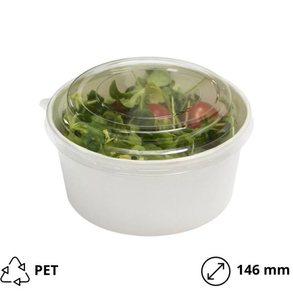 * Poklopac PET za posudu papirnatu 750 ml d=146 mm [50 kom/pak]