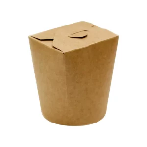Papirnata posuda WOK 750 ml  95x95x80/95 mm kraft/kraft 50 kom